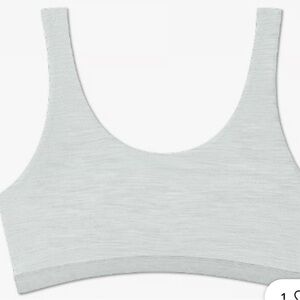 NIB Allbirds Women's Merino Wool Trino Bralette in Peppercorn